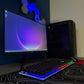 ATech Cyclone 5 Gaming PC Bundle – Intel Core i5 | GTX1030 GPU | 16GB RAM | 1TB HDD | 240GB SSD | Black Glass RGB 4 Fan Gaming Case | WiFi | Win 11 Pro | 21.5” 1080 Monitor | RGB Gaming Keyboard/Mouse Bundle