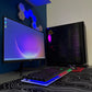 ATech Cyclone 5 Gaming PC Bundle – Intel Core i5 | GTX1030 GPU | 16GB RAM | 1TB HDD | 240GB SSD | Black Glass RGB 4 Fan Gaming Case | WiFi | Win 11 Pro | 21.5” 1080 Monitor | RGB Gaming Keyboard/Mouse Bundle