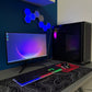 ATech Cyclone 5 Gaming PC Bundle – Intel Core i5 | GTX1030 GPU | 16GB RAM | 1TB HDD | 240GB SSD | Black Glass RGB 4 Fan Gaming Case | WiFi | Win 11 Pro | 21.5” 1080 Monitor | RGB Gaming Keyboard/Mouse Bundle