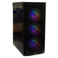 ATech Cyclone 5 Gaming PC Bundle – Intel Core i5 | GTX1030 GPU | 16GB RAM | 1TB HDD | 240GB SSD | Black Glass RGB 4 Fan Gaming Case | WiFi | Win 11 Pro | 21.5” 1080 Monitor | RGB Gaming Keyboard/Mouse Bundle