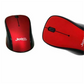 Jedel W920 Wireless Optical Mouse – 2.4 GHz, 3‑Button, Scroll Wheel - Red