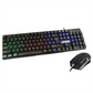 Jedel GK100 RGB LED Wired Gaming Keyboard & Mouse Set – Black USB