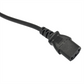 1.8m Black Kettle Lead 3-Pin Power Plug Replacement for Dell, HP, PC, Monitor