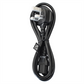 1.8m Black Kettle Lead 3-Pin Power Plug Replacement for Dell, HP, PC, Monitor