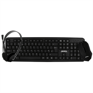 Jedel G‑S11 3‑in‑1 Office Kit - USB Keyboard, Optical Mouse & Headset with Boom Mic